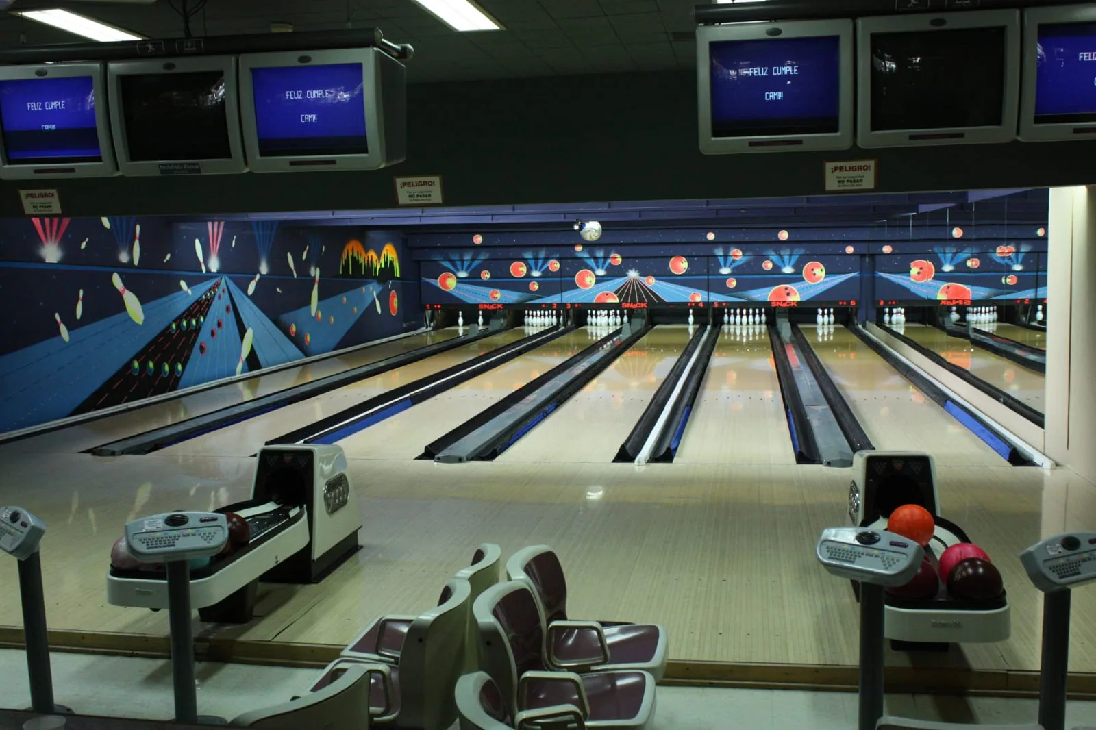Foto histórica: Tercer diseño del bowling